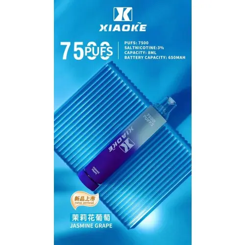 1733109461e9fbcdbf26f781b76a8978df9e0f268c_local-500x500-1.webp XIAOKE梟客7500口拋棄式電子煙 網狀霧化技術長效穩定輸出 8ml大容量高規格定位 台灣現貨