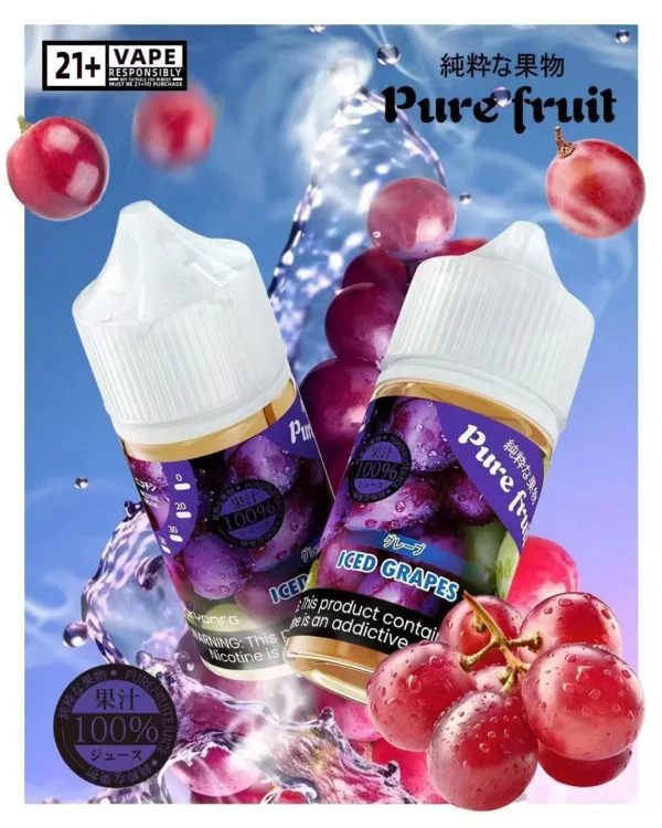 1783411015378.webp Pure Fruit純粹果物煙油 日本原裝進口30mL 現榨果汁爆汁感高還原風味定位 台灣現貨