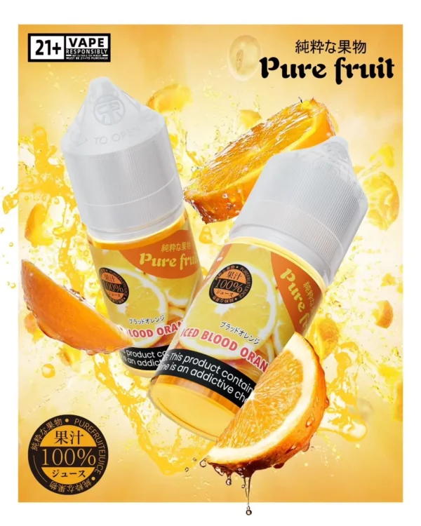 66917329.webp Pure Fruit純粹果物煙油 日本原裝進口30mL 現榨果汁爆汁感高還原風味定位 台灣現貨