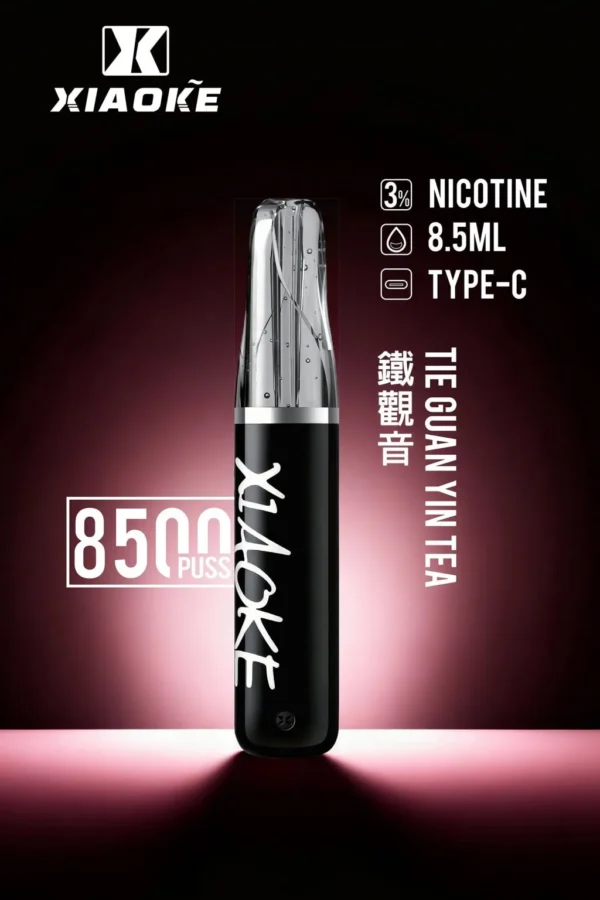 7cb48781ffe4451f884f40b8217c71a1-1024x1536.jpg.webp XIAOKE 梟客8500口拋棄式電子煙 8.5ml儲油量 3%尼古丁鹽 支援Type-C充電 台灣現貨秒發