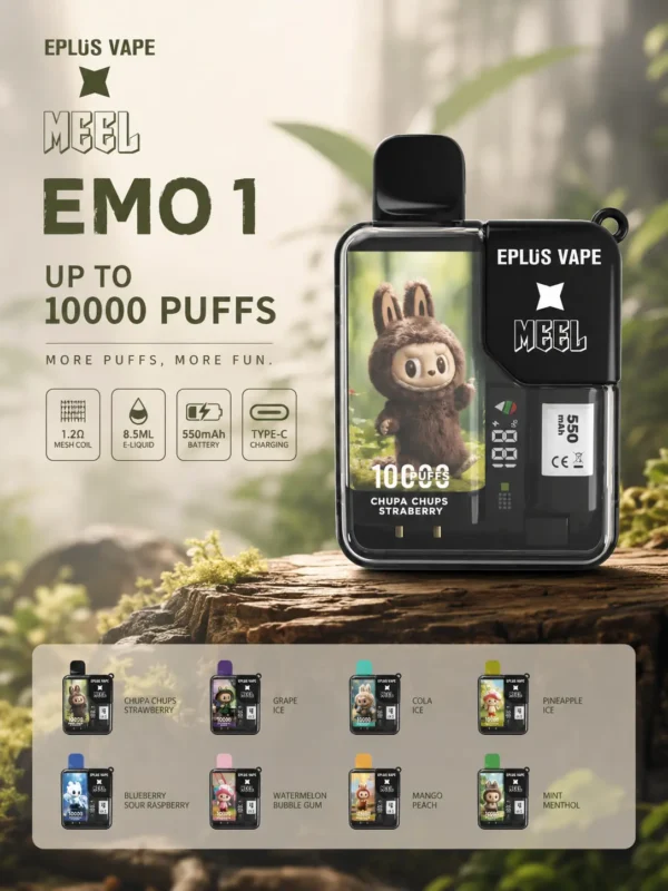 ChatGPT-Image-2026年9月4日-上午12_02_55.webp MEEL Labubu潮玩聯名款 10000口一次性電子煙 潮流造型與輕巧機身定位