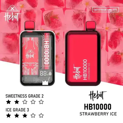 Hebat喜貝系列 10000口大容量拋棄式電子煙 15ml儲油艙替換系統 5%尼古丁鹽 台灣現貨