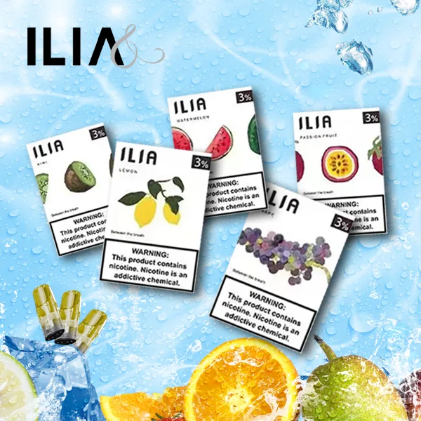 ILIA電子菸煙彈一代通用發光透明彈 ILIA 哩亞一代通用煙彈 3顆裝 透明油艙 3%尼古丁鹽 適配一代主機 台灣現貨秒發