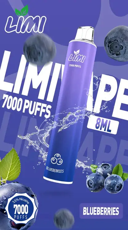 LIMI拋棄式一次性7000口-8.webp LIMI 冰感水果系列 7000口 炫彩吸氣發光視覺設計 結合可充電大電量與高解析清涼口感