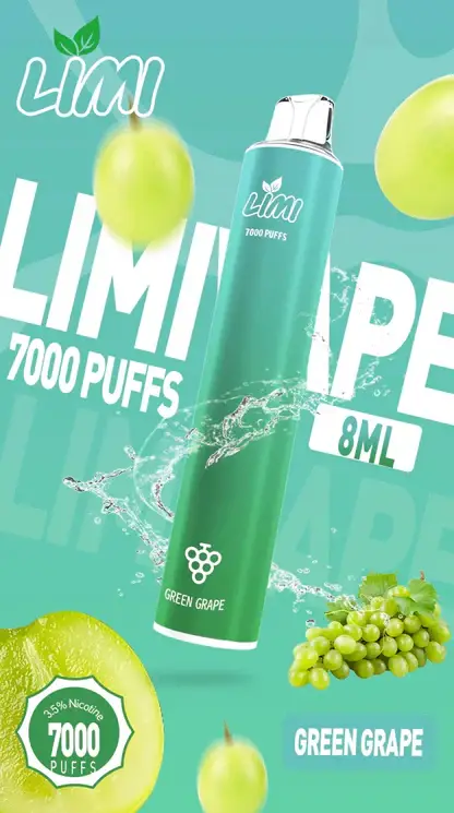 LIMI拋棄式一次性7000口-9.webp LIMI 冰感水果系列 7000口 炫彩吸氣發光視覺設計 結合可充電大電量與高解析清涼口感
