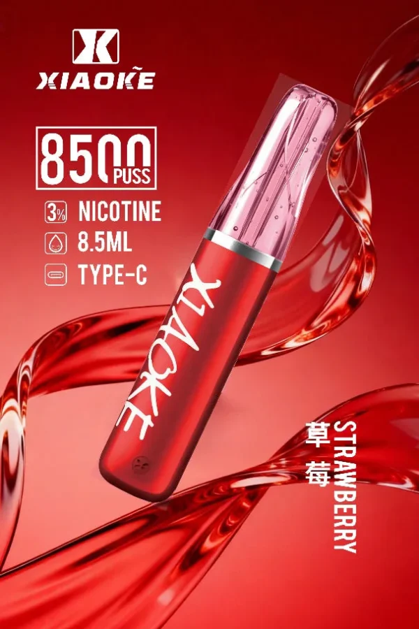 bc29df2b4a45f101f830eaab31d01555.jpg.webp XIAOKE 梟客8500口拋棄式電子煙 8.5ml儲油量 3%尼古丁鹽 支援Type-C充電 台灣現貨秒發
