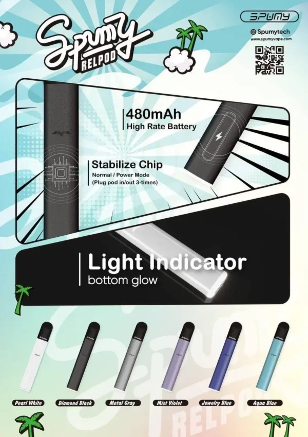 SPUMY 冰熊 五代通用小煙主機 隨身攜帶外出備用首選 480mAh 全天候續航免焦慮 台灣現貨秒發