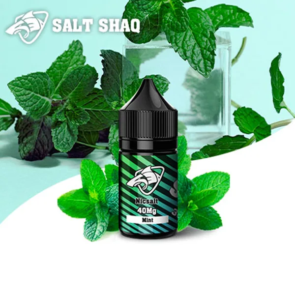 鯊克-煙油-薄荷 SALTSHAQ鯊克煙油 隨身小煙解癮神器 30ml極致爆爽涼感 40mg尼古丁鹽 台灣現貨秒發